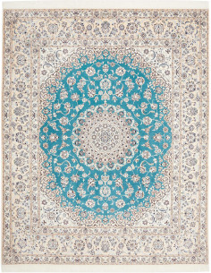 Nain 6la 207x254 Cm Nain 6la, Persia, Hand-carded Wool And