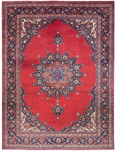 Moud 254x340 Cm Moud Persia, Lana Cardata A Mano, Ordito In
