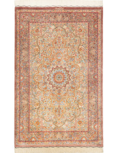 Tappeto Ghom Seta Persia 79x123 Crema Terracott