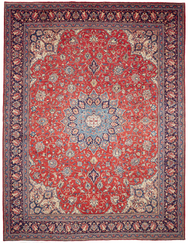 Sarough 303x398 Cm Sarough, Persia, Lana Cardata A Mano