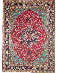Tabriz 250x343 Cm Tabriz, Persia, Hand-carded Wool (warp: