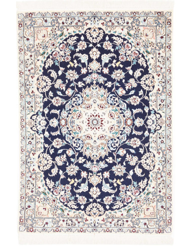 Nain 6la 76x115 Cm Nain 6la Persia Hand-carded Wool And Silk