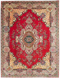Tabriz 303x397 Cm Tabriz, Persia, Lana Cardata A Mano
