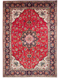Tabriz 254x365 Cm Tabriz, Persia, Lana Cardata A Mano