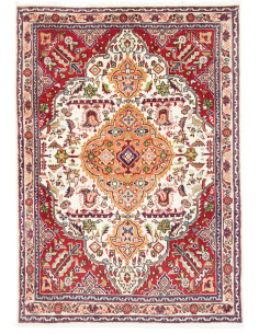 Tappeto Tabriz Persia 110x152 Rosso Dominante C