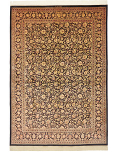 Tappeto Ghom Seta Persia 200x291 Nero Oro