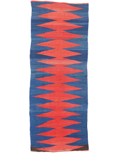 Rug Kilim Vintage Persia 77x203 Vibrant Red And