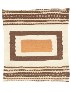Rug Kilim Vintage Persia 84x98 Cream White Dark