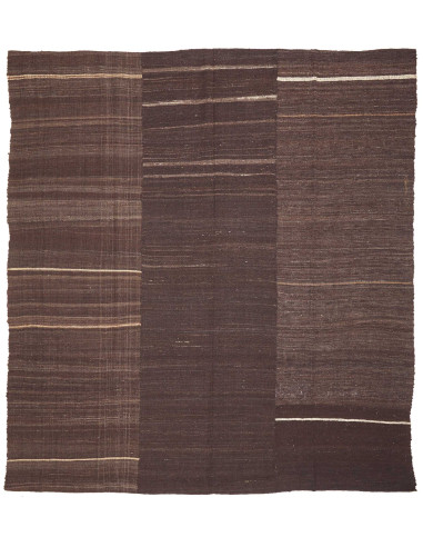 Rug Kilim Vintage Persia 287x317 Dark Brown Bei