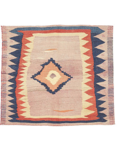 Rug Kilim Vintage Persia 118x107 Dusty Rose Nav