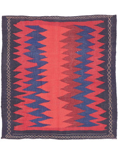 Rug Kilim Vintage Persia 105x112 Coral Red Indi