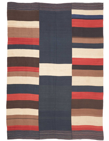 Rug Kilim Vintage Persia 188x274 Navy Blue Crea