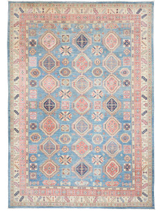Rug Kazak Co 245x347 Cerulean Blue Terracotta