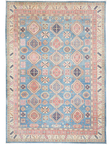 Rug Kazak Co 245x347 Cerulean Blue Terracotta