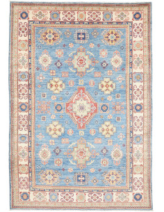 Tappeto Kazak Co Afgahnistan 165x247 Blu Cielo