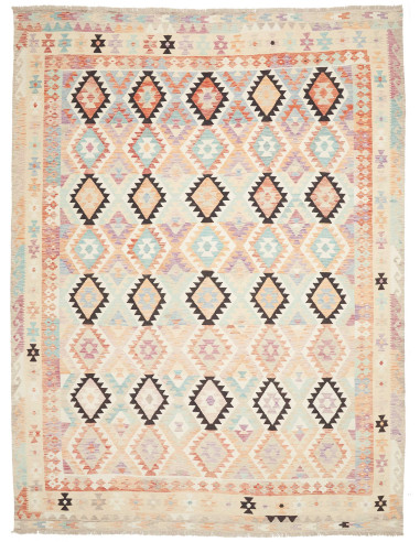 Rug Killim 260x348 Pastel Multicolor On Cream B