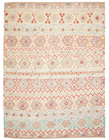 Tappeto Kilim Afghanistan 255x344 Beige Arancio