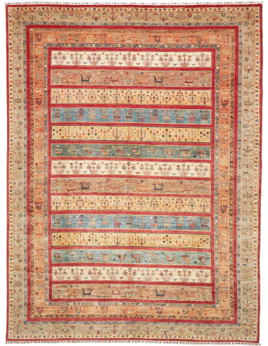 Rug Rubin Pakistan 303x410 Earth Red Beige