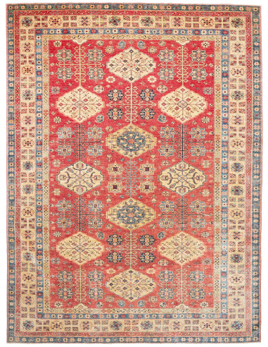 Tappeto Kazak Fine Pakistan 274x374 Rosso Terra