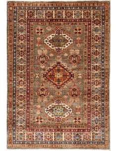 Rug Kazak Fine Pakistan 100x146 Earthy Brown Bu