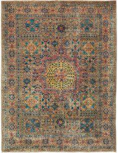 Tappeto Mamlouk Pakistan 150x199 Beige Blu Ross