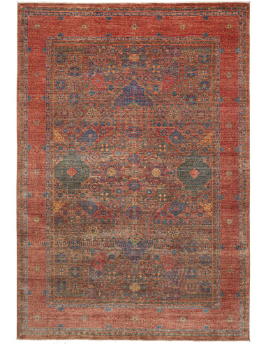 Tappeto Mamlouk Pakistan 205x297 Rosso Terracot