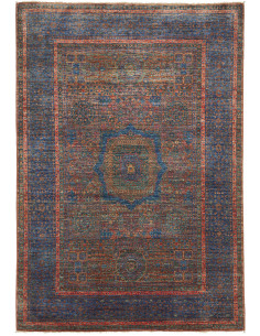 Rug Mamlouk Pakistan 145x207 Blue Brown Rust Te