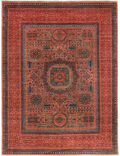 Tappeto Mamlouk Pakistan 148x199 Terracotta Blu