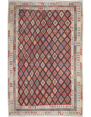 Rug Kilim Afghanistan 316x493 Red Blue Beige Cr