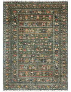 Rug Rubin Pakistan 167x231 Forest Green Coral O