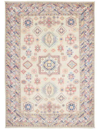 Rug Kazak Afghanistan 195x278 Cream Antique Ros