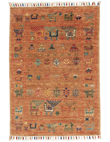 Rug Rubin Pakistan 60x89 Terracotta Orange Mult