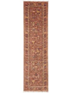 Rug Rubin Pakistan 80x296 Rust Brown Terracotta