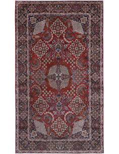 Rug Nadjafabad Persia 294x515 Burgundy Red Dark