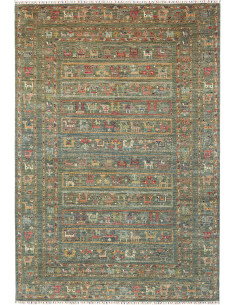 Rug Rubin Pakistan 201x292 Teal Green Terracott