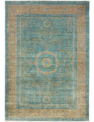 Tappeto Mamlouk Pakistan 174x241 Turchese Oro S