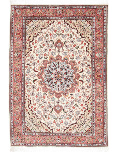 Tappeto Tabriz 50 Raj Persia 102x150 Crema Avor