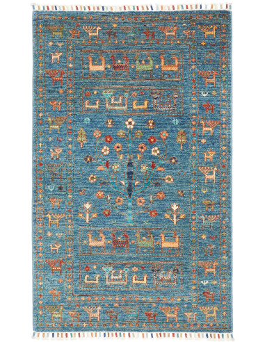Tappeto Rubin Pakistan 81x130 Blu Turchese Ross