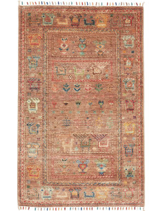 Tappeto Rubin Pakistan 79x125 Terracotta Blu Ve