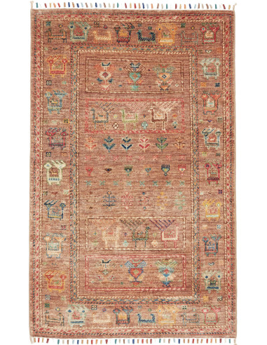 Tappeto Rubin Pakistan 79x125 Terracotta Blu Ve