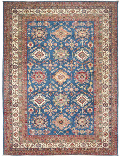 Rug Kazak Fine Pakistan 276x368 Sapphire Blue R