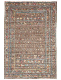Tappeto Rubin Pakistan 202x294 Marrone Taupe Bl