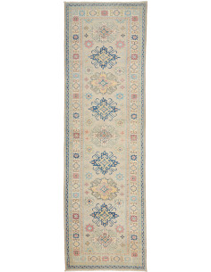 Rug Kazak Afghanistan 83x292 Beige Cream Denim