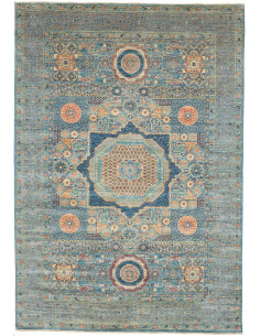 Tappeto Mamlouk Pakistan 208x290 Blu Turchese T