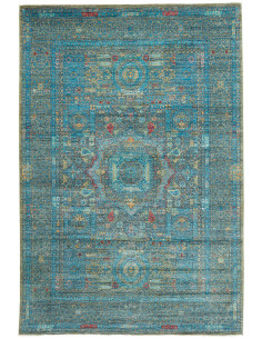 Rug Mamlouk Pakistan 201x304 Turquoise Gold Rus
