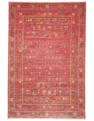 Tappeto Rubin Pakistan 200x301 Rosso Terracotta