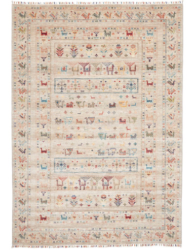 Tappeto Rubin Pakistan 169x238 Beige Rosso Blu