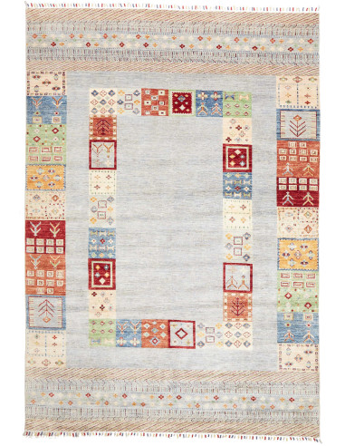 Rug Siva Pakistan 207x297 Dusty Blue Red Blue G