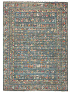 Tappeto Rubin Pakistan 249x350 Blu Verde Petrol