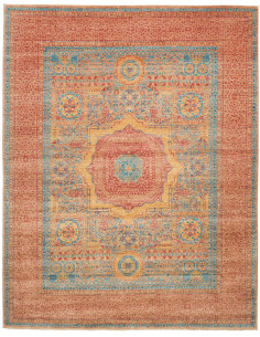 Rug Mamlouk Pakistan 249x310 Terracotta Blue Ye